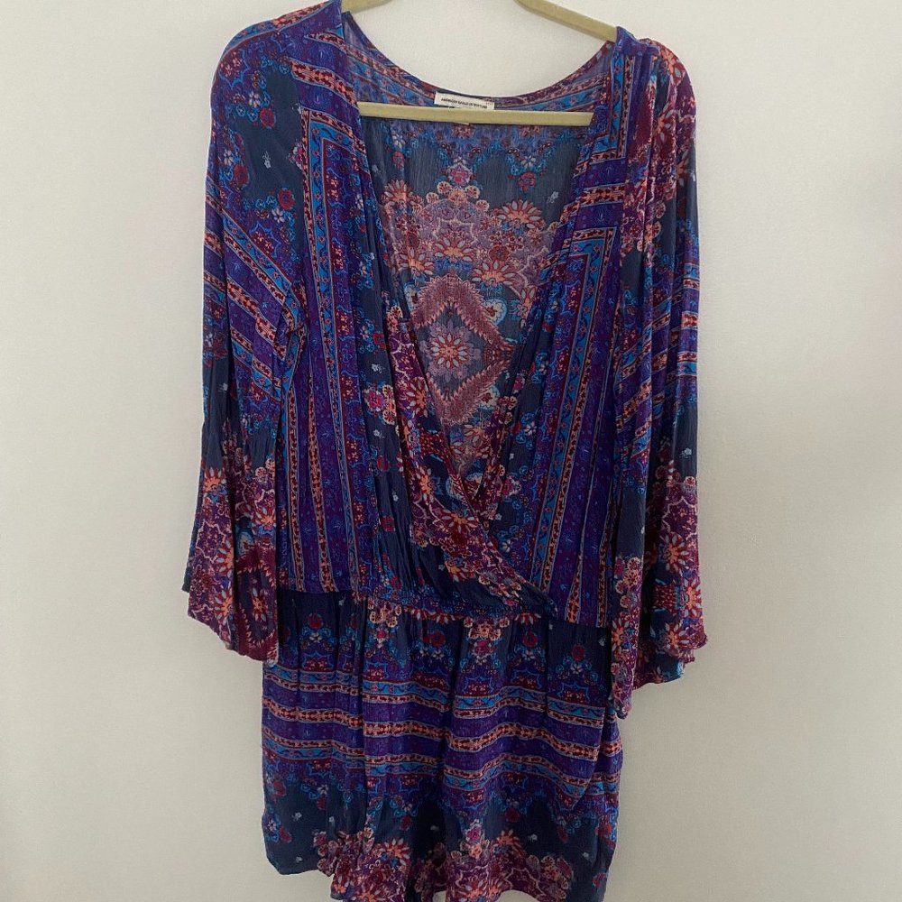American Eagle Pattern Romper